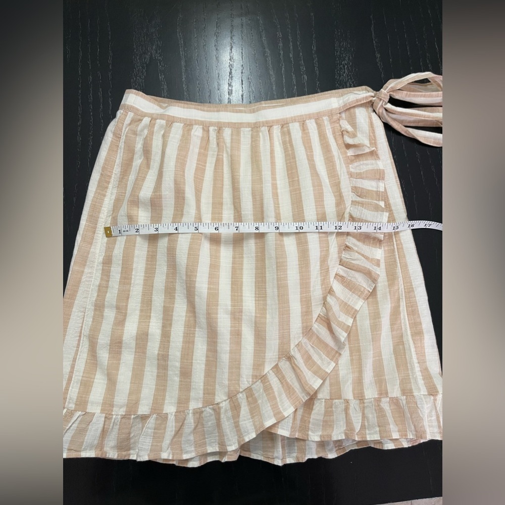 J. Crew Striped Ruffle Mini Skirt - Picture 5 of 9